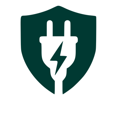 Electric Plug Shield Logo #003932