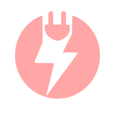 EV Charger Bolt Logo #ffa6a6