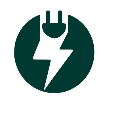 EV Charger Bolt Logo #003932