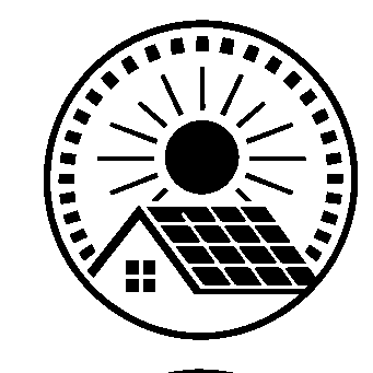 Solar House Stamp Badge Logo