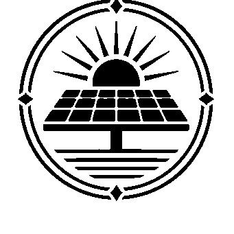 Solar Panel Badge Logo