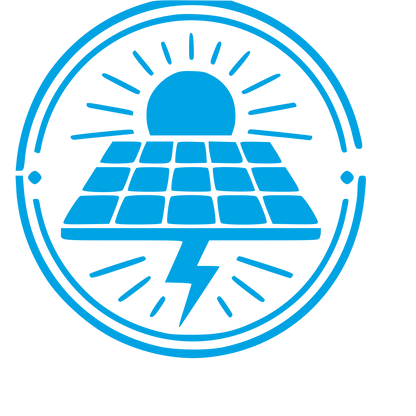 Solar Panel Badge Logo #00a3e4