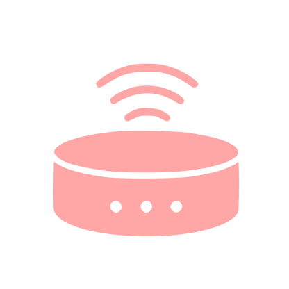 Smart Speaker Wifi Logo #ffa6a6