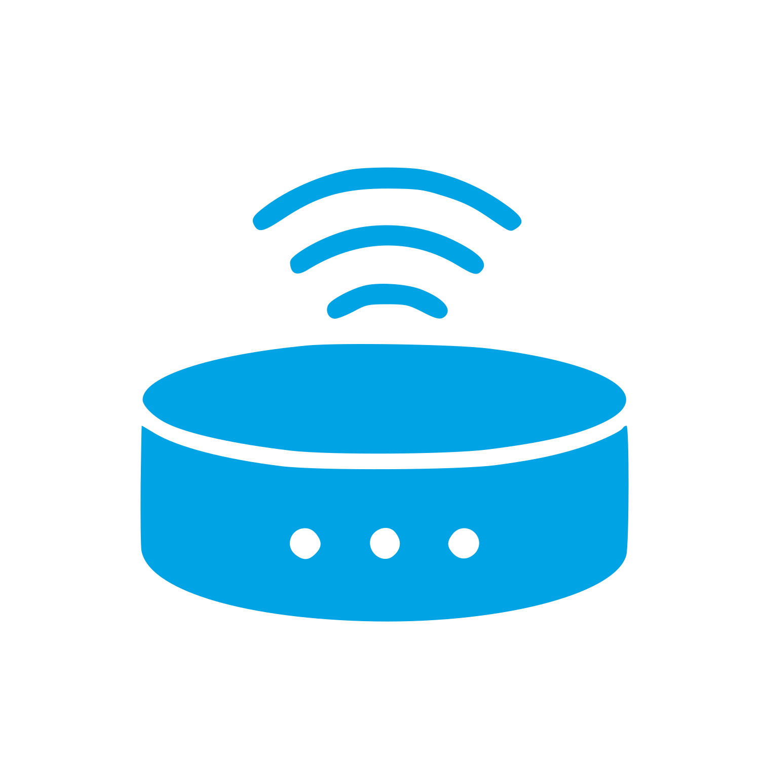 Smart Speaker Wifi Logo #00a3e4