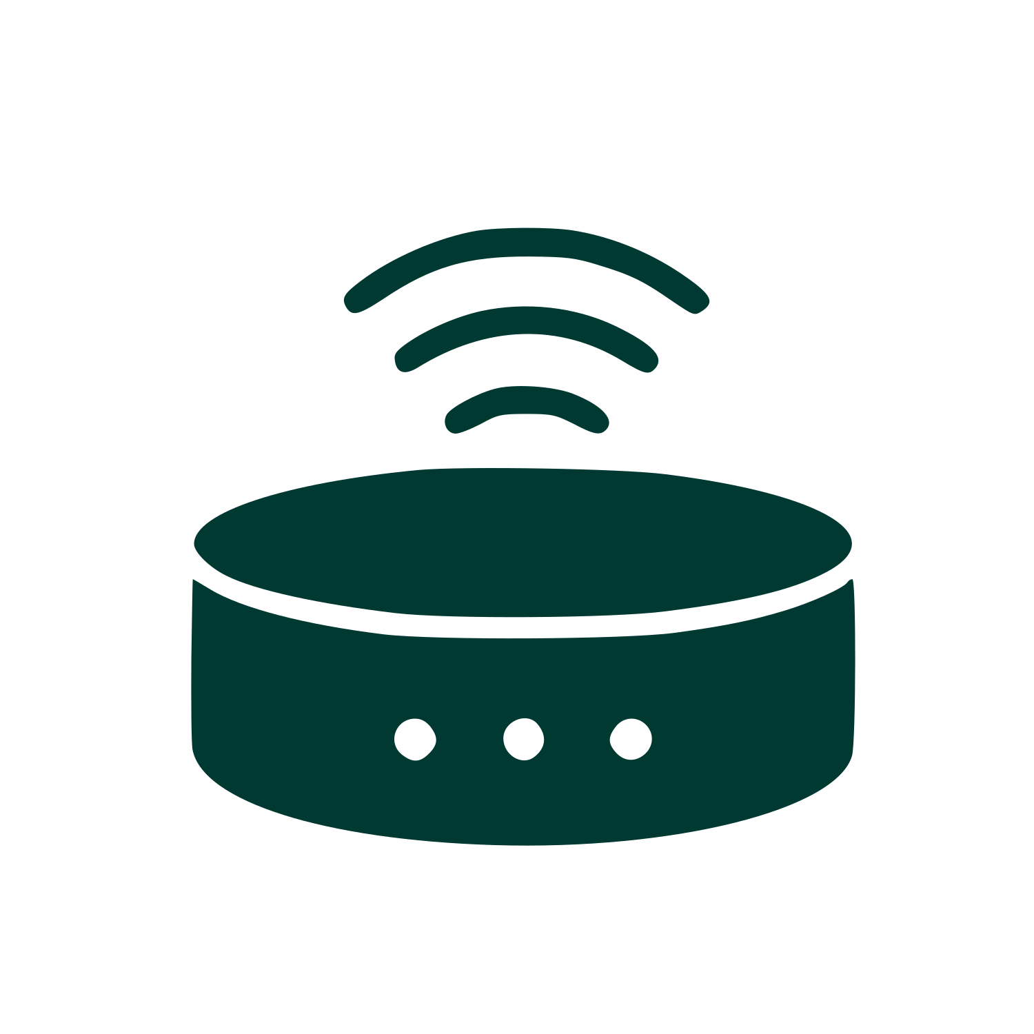 Smart Speaker Wifi Logo #003932