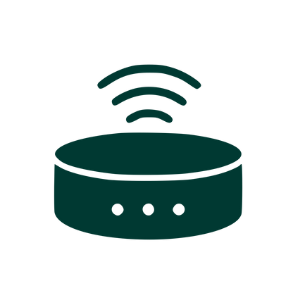 Smart Speaker Wifi Logo #003932