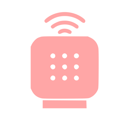Smart Speaker WiFi Logo #ffa6a6