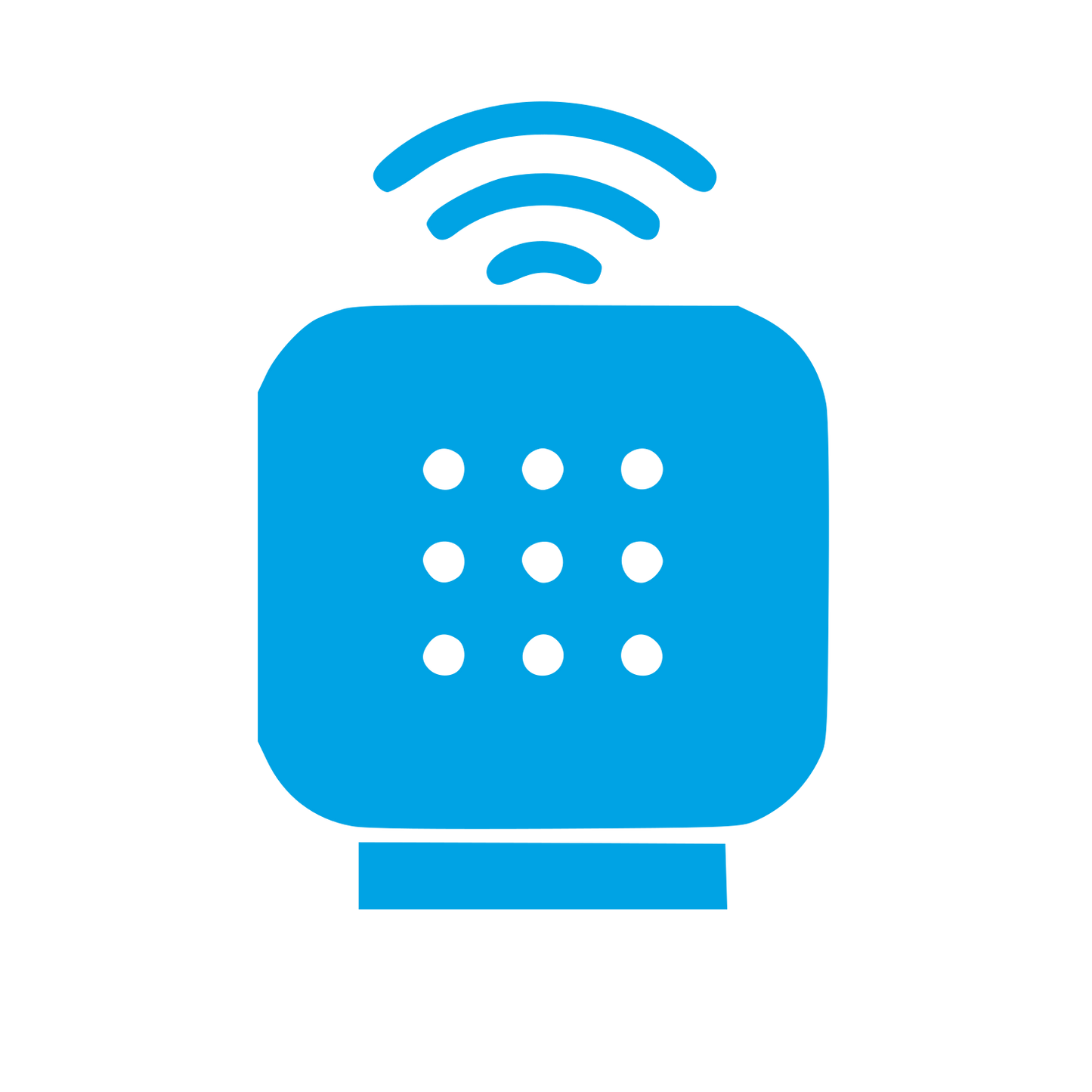 Smart Speaker WiFi Logo #00a3e4