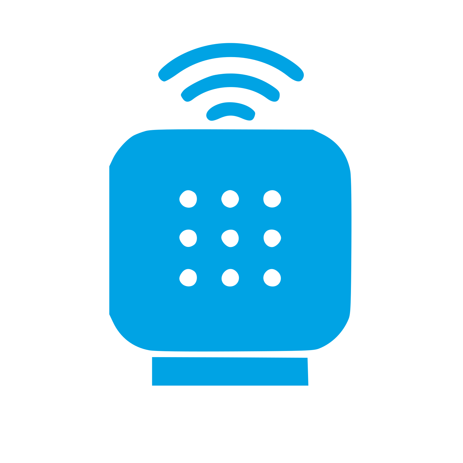 Smart Speaker WiFi Logo #00a3e4