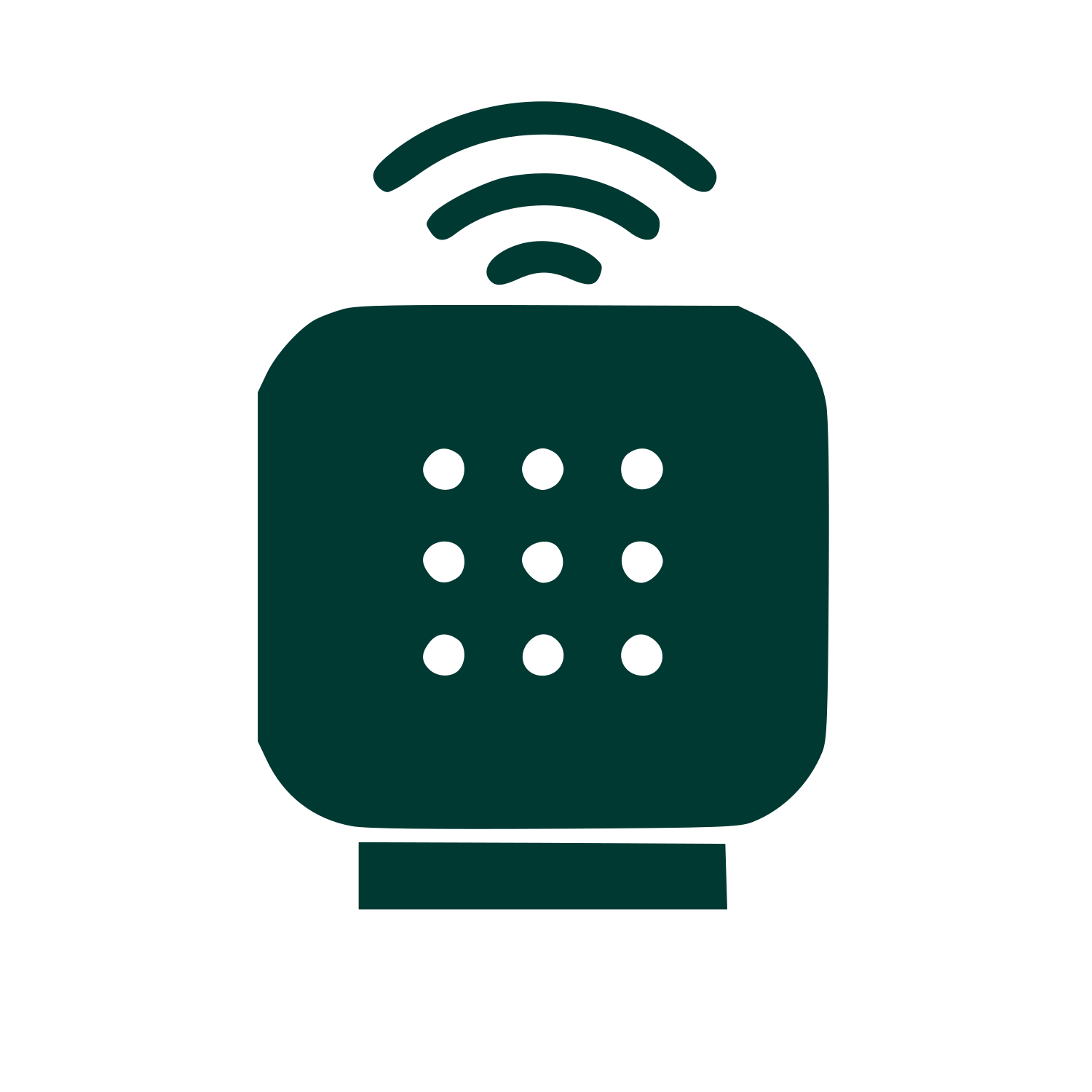 Smart Speaker WiFi Logo #003932