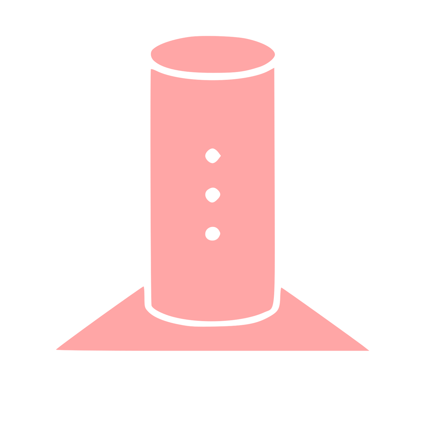 Smart Speaker Bauhaus Logo #ffa6a6