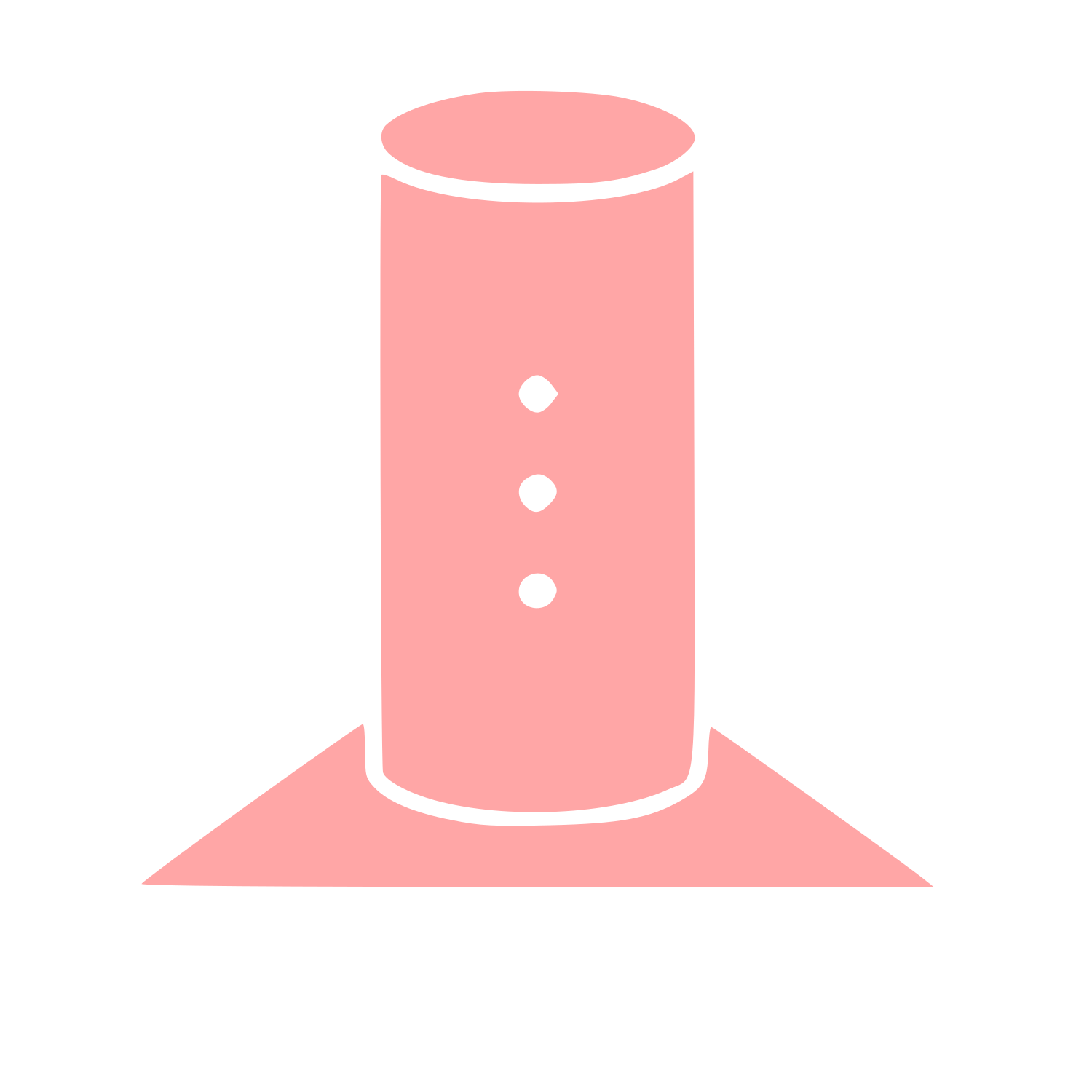 Smart Speaker Bauhaus Logo #ffa6a6