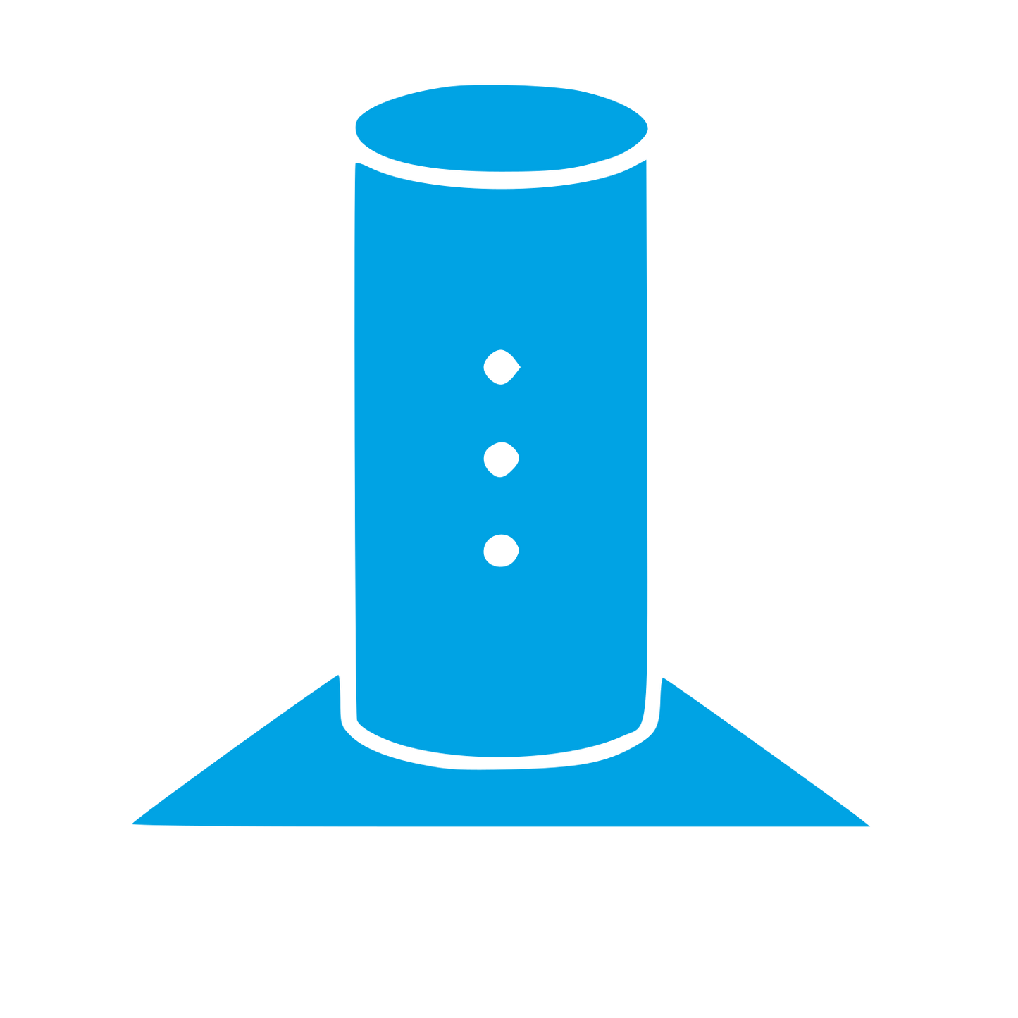 Smart Speaker Bauhaus Logo #00a3e4