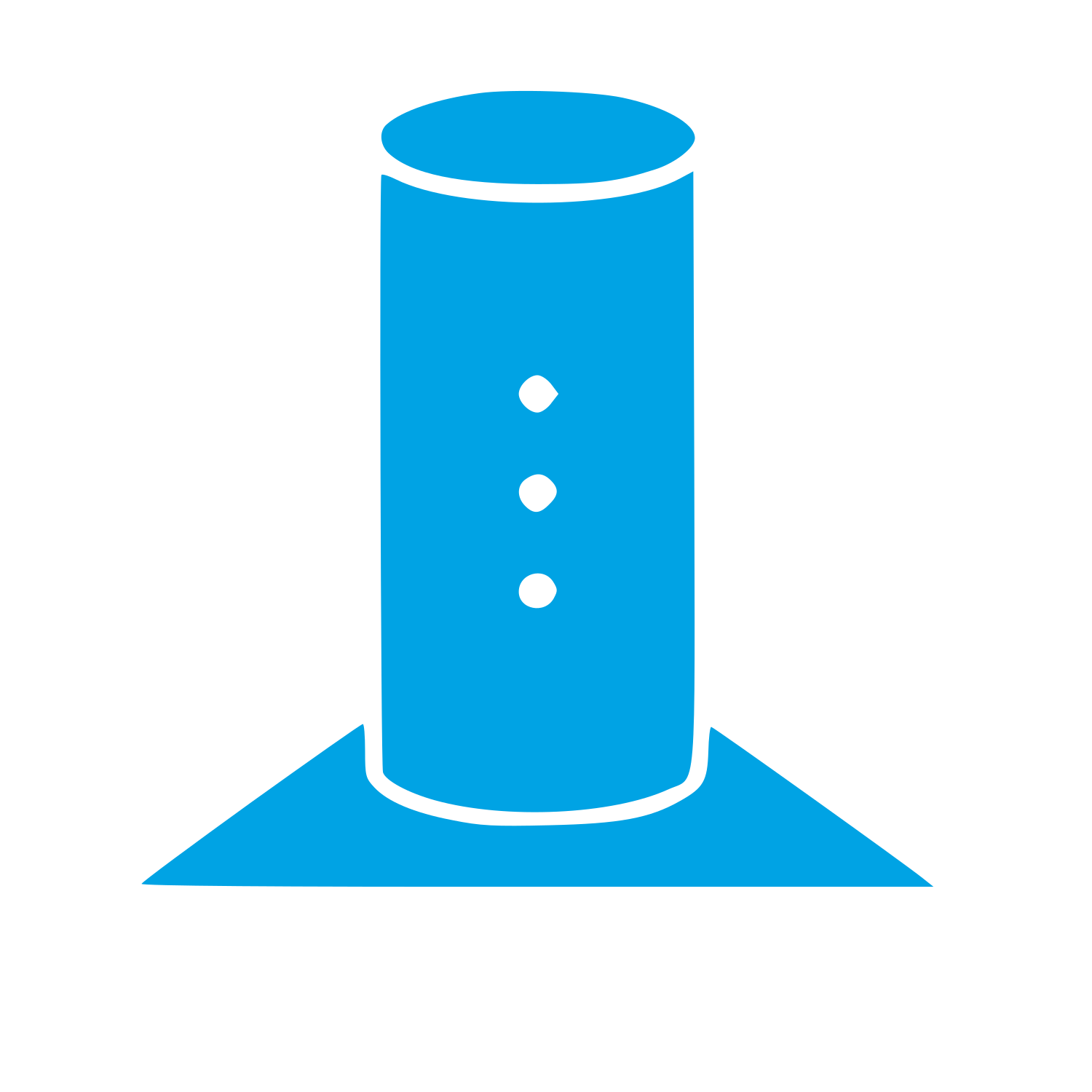 Smart Speaker Bauhaus Logo #00a3e4