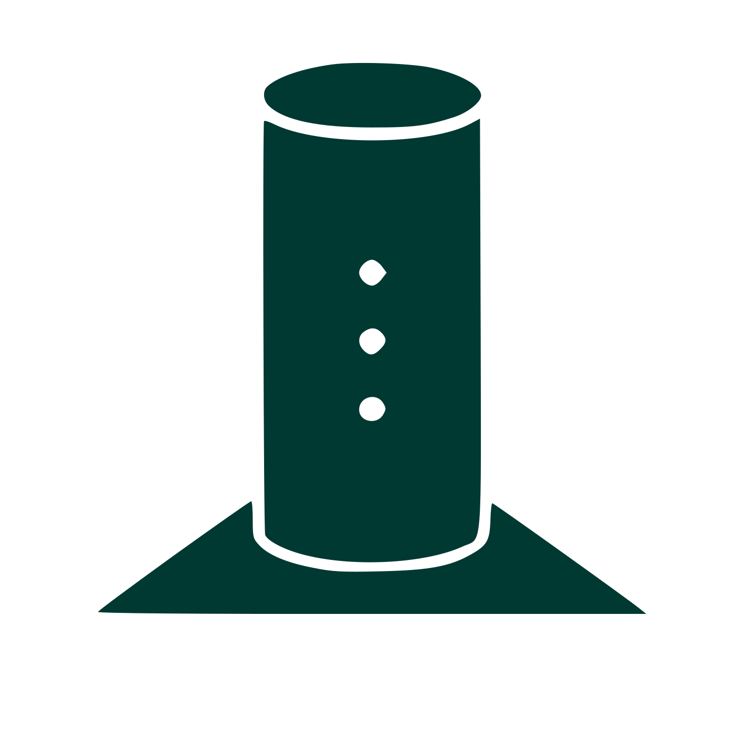 Smart Speaker Bauhaus Logo #003932