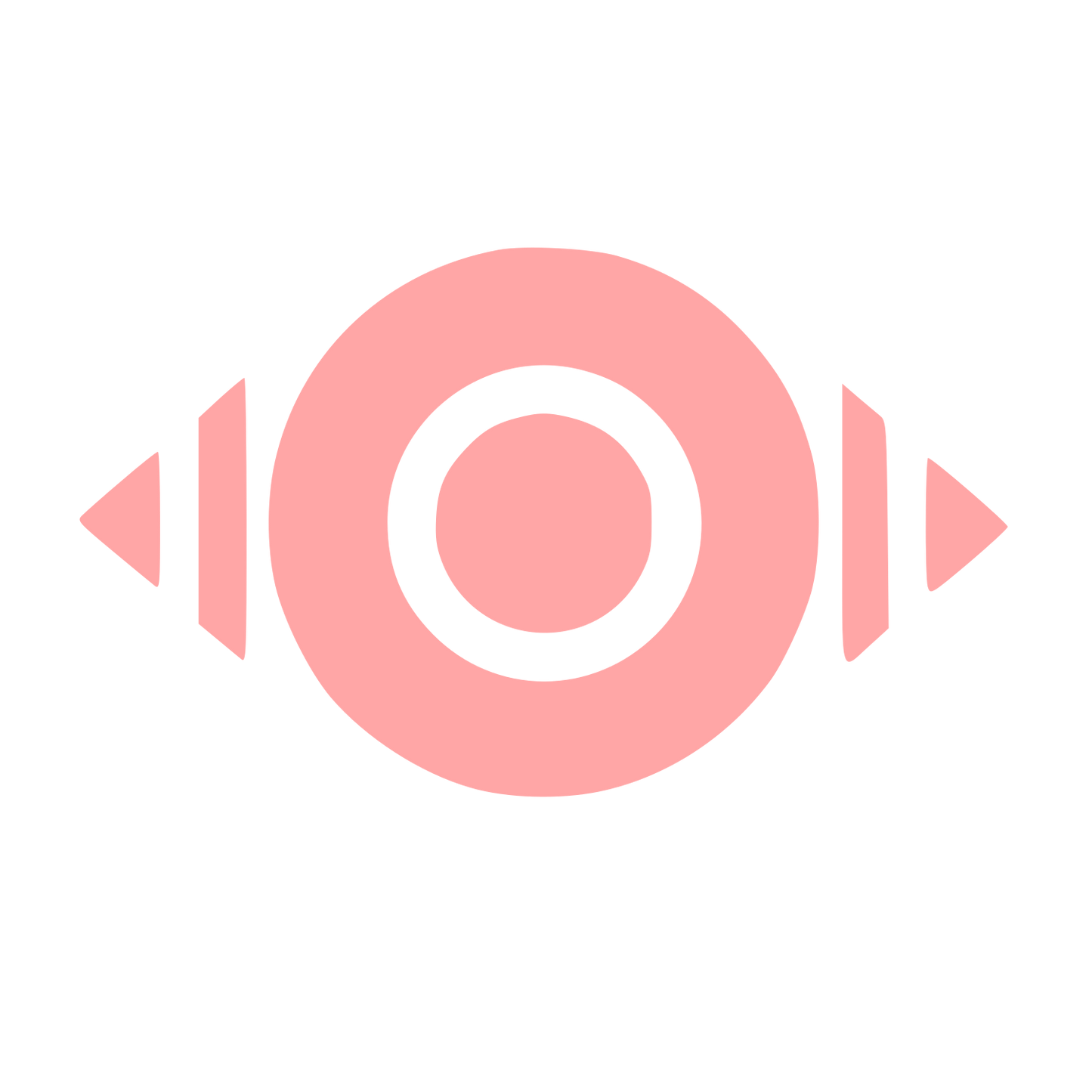 Bauhaus Speaker Eye Logo #ffa6a6