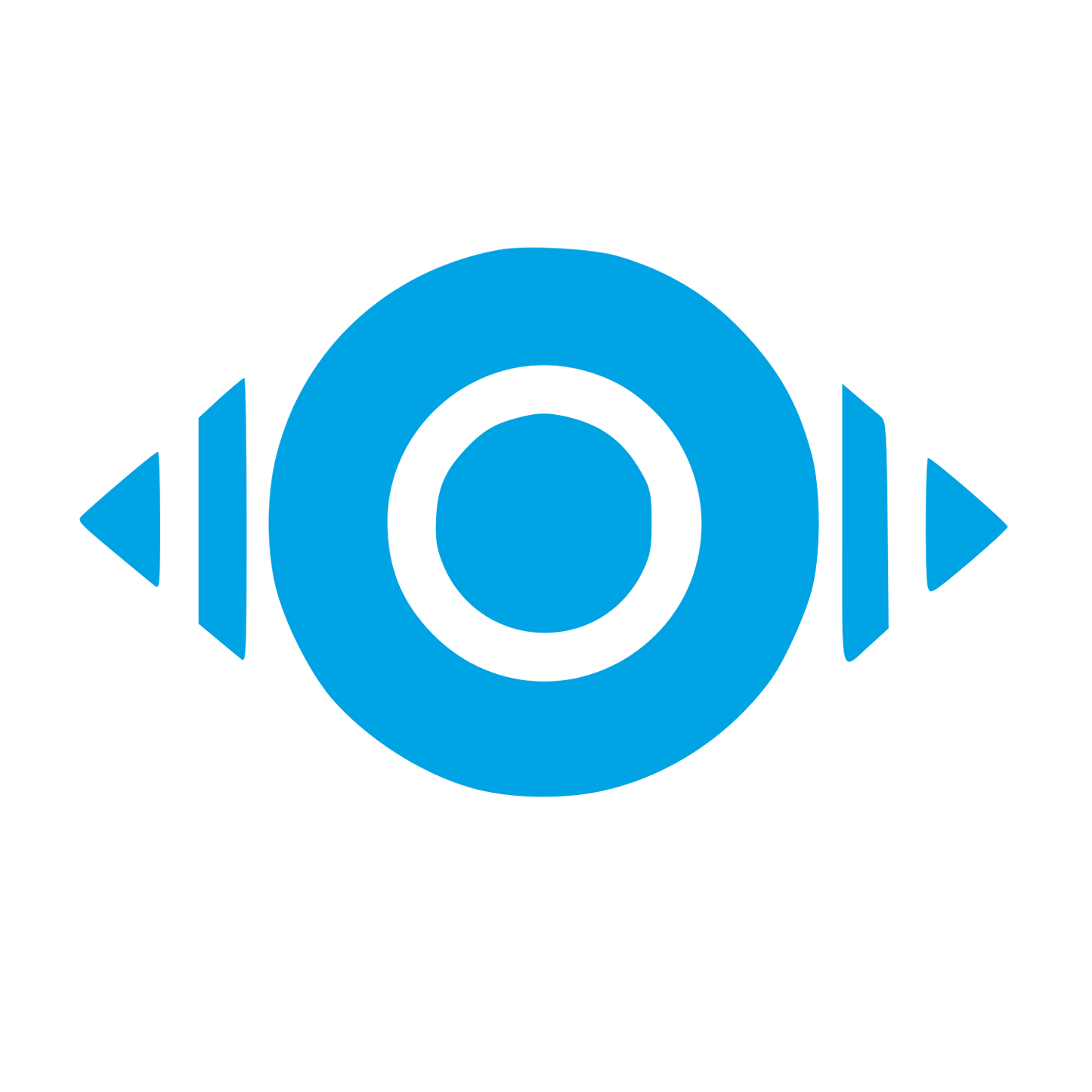 Bauhaus Speaker Eye Logo #00a3e4