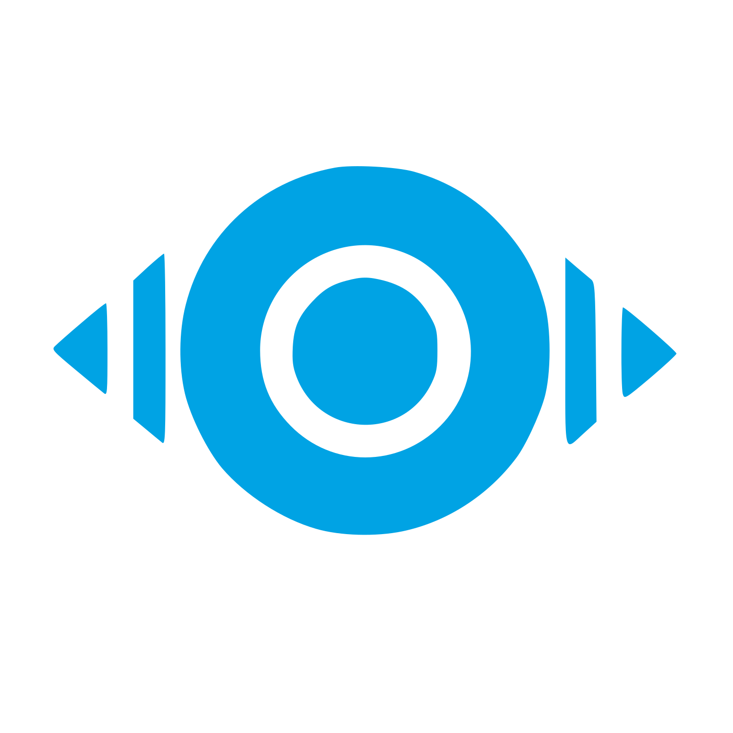 Bauhaus Speaker Eye Logo #00a3e4