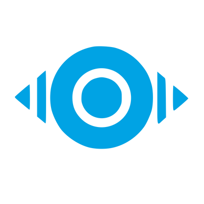 Bauhaus Speaker Eye Logo #00a3e4