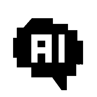 Pixel AI Chat Bubble Logo
