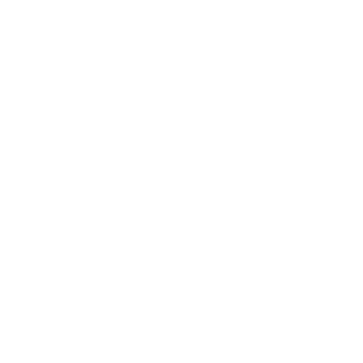 Brutalist AI Brain Circuit Logo #ffffff