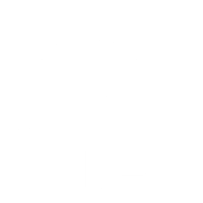 Brutalist AI Brain Circuit Logo #ffffff