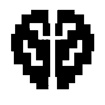 Pixel Brain Heart Logo