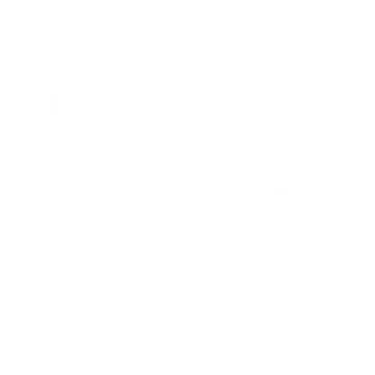 Pixel Brain Heart Logo #ffffff