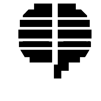 Pixel Brain Heart Logo