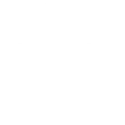 Brutalist AI Brain Logo #ffffff