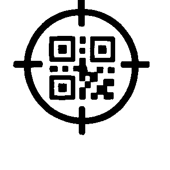 QR Code Target Crosshair Logo