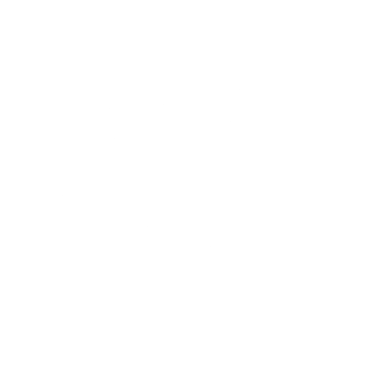 QR Code Gear Logo #ffffff