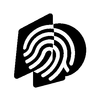 Fingerprint Letter D Logo