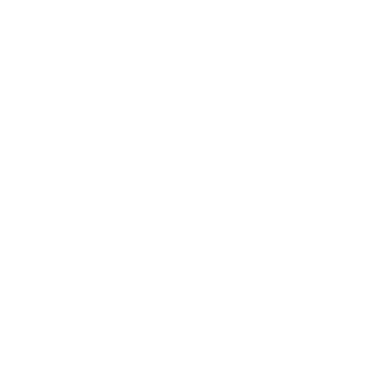 Layered Overlap Fingerprint Logo #ffffff