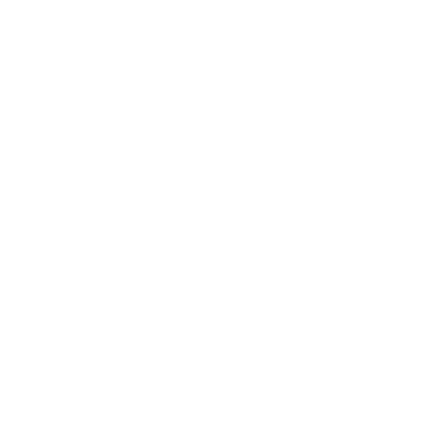 Fingerprint Diamond Overlap Logo #ffffff