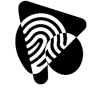 Fingerprint Play Button Logo
