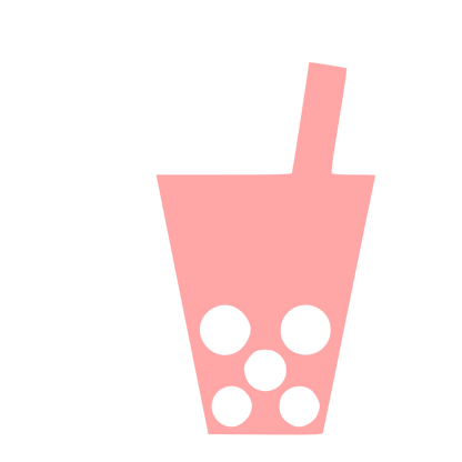 Bubble Tea Cup Logo #ffa6a6