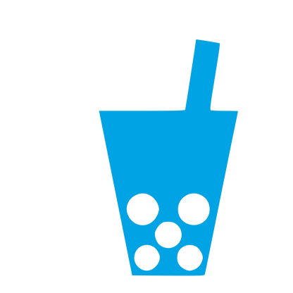 Bubble Tea Cup Logo #00a3e4