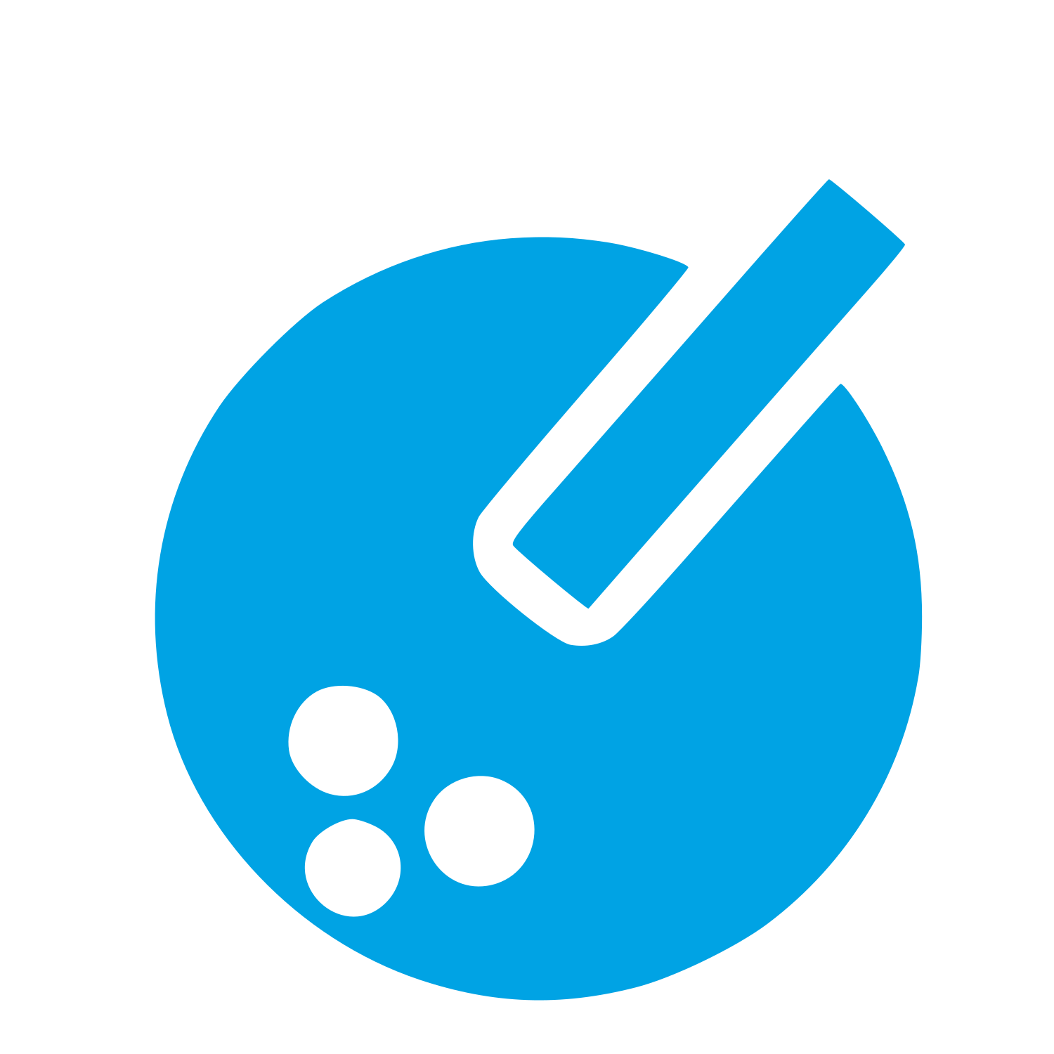 Bubble Tea Cup Logo #00a3e4