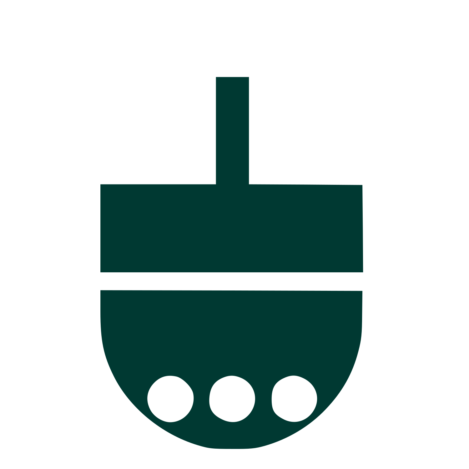 Bubble Tea Cup Logo #003932