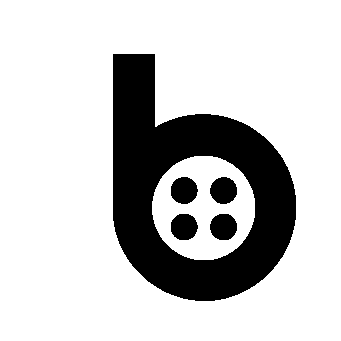Button Letter B Logo