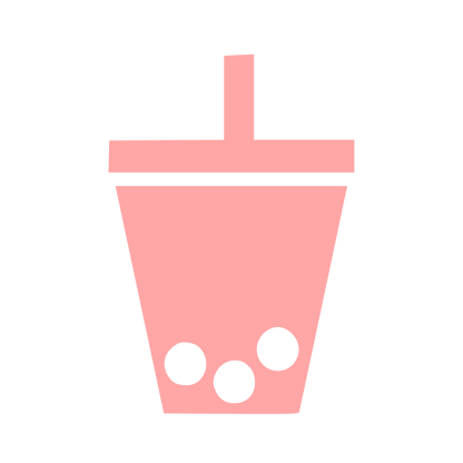 Bubble Tea Cup Logo #ffa6a6