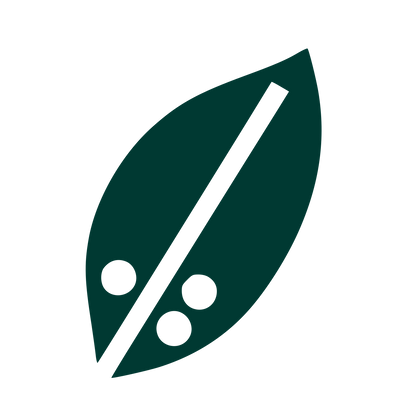 Bubble Tea Leaf Logo #003932
