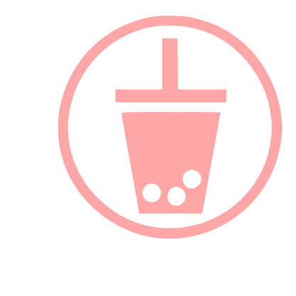 Bubble Tea Cup Logo #ffa6a6