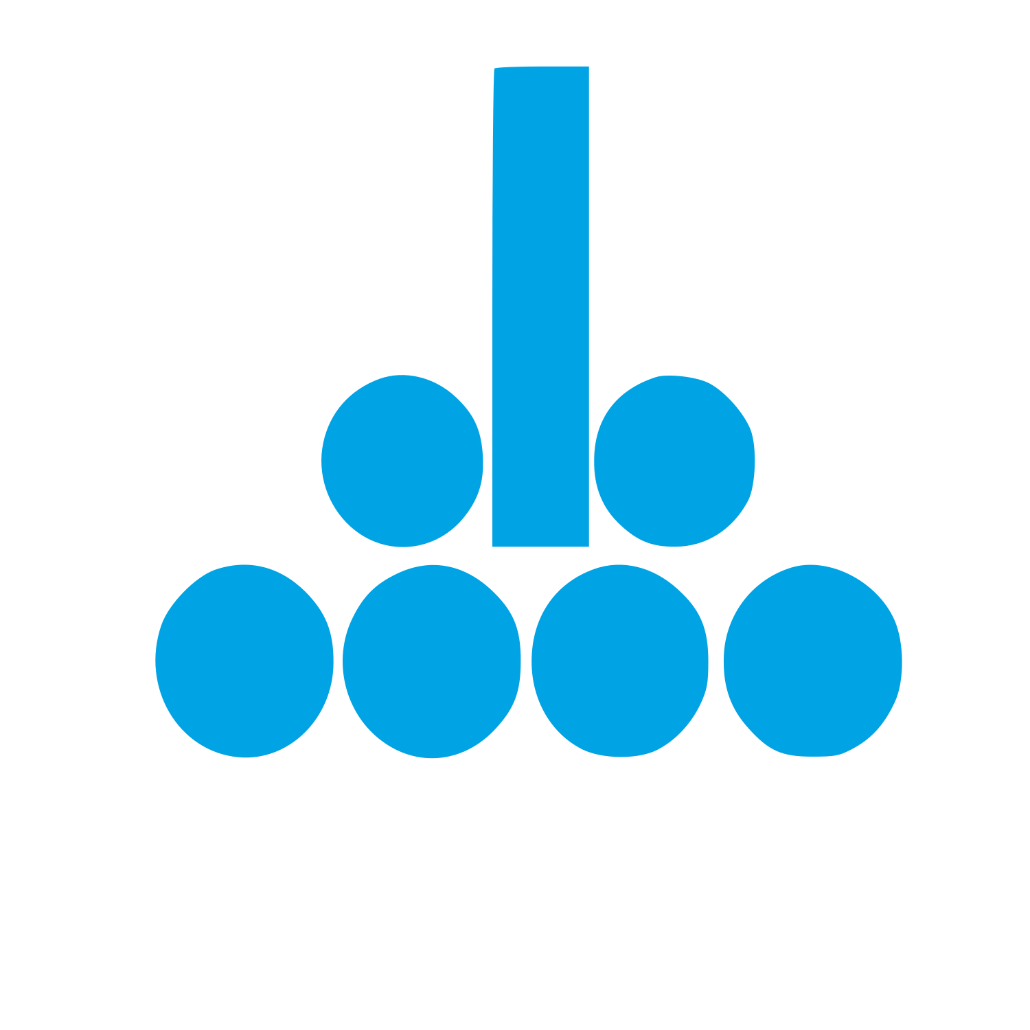 Bubble Tea Tower Logo #00a3e4