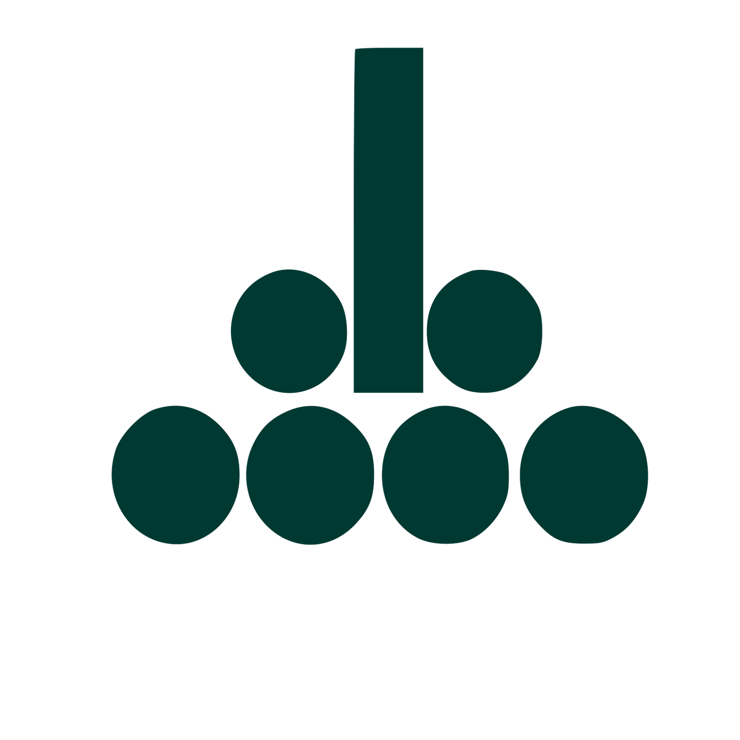 Bubble Tea Tower Logo #003932