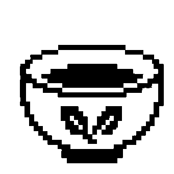 Pixel Matcha Bowl Logo