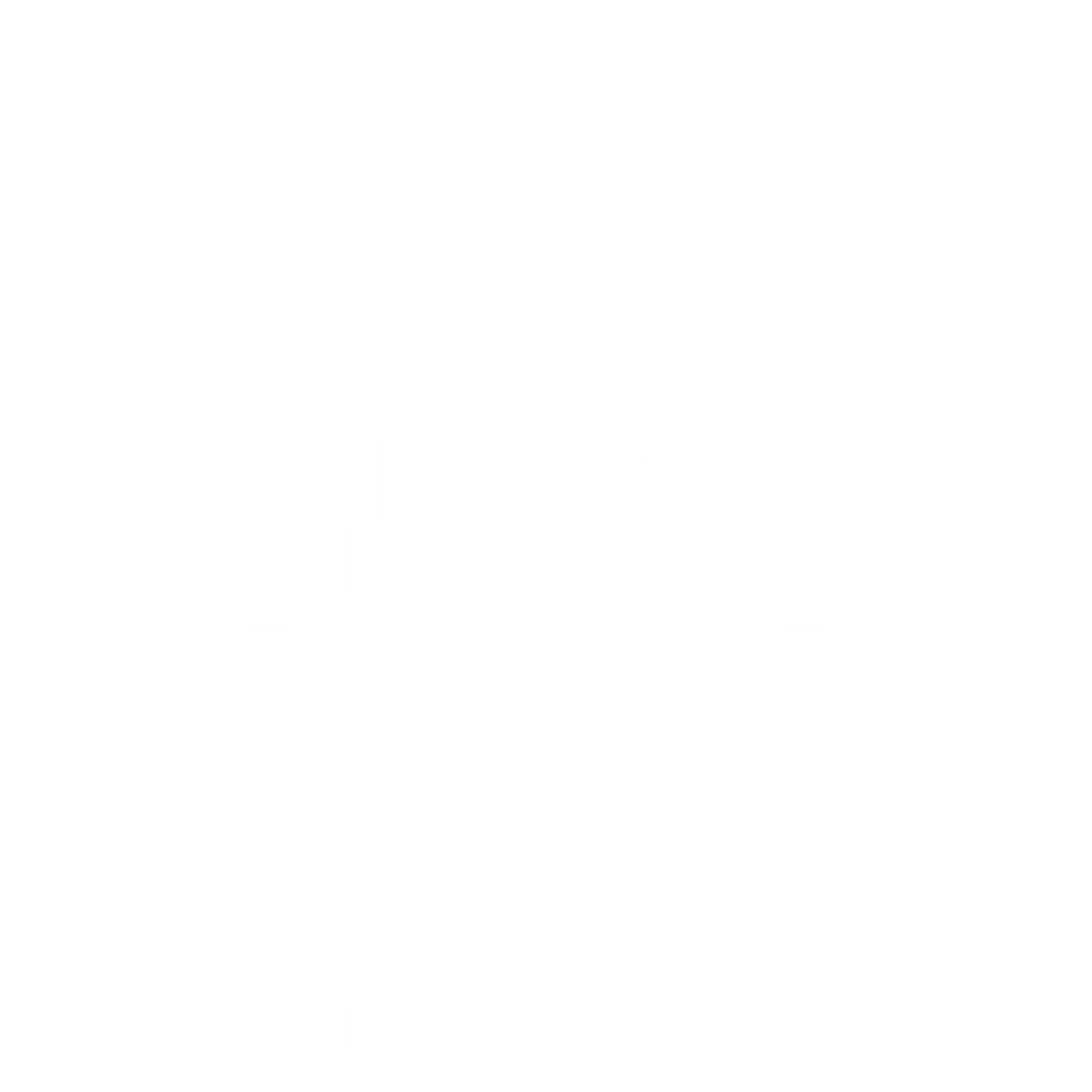 Pixel Matcha Bowl Logo #ffffff