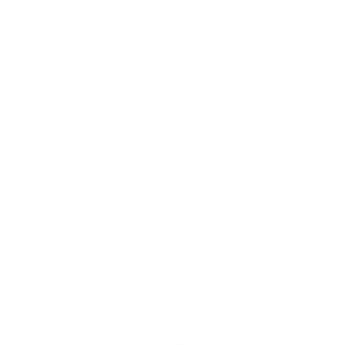 Pixel Matcha Bowl Logo #ffffff