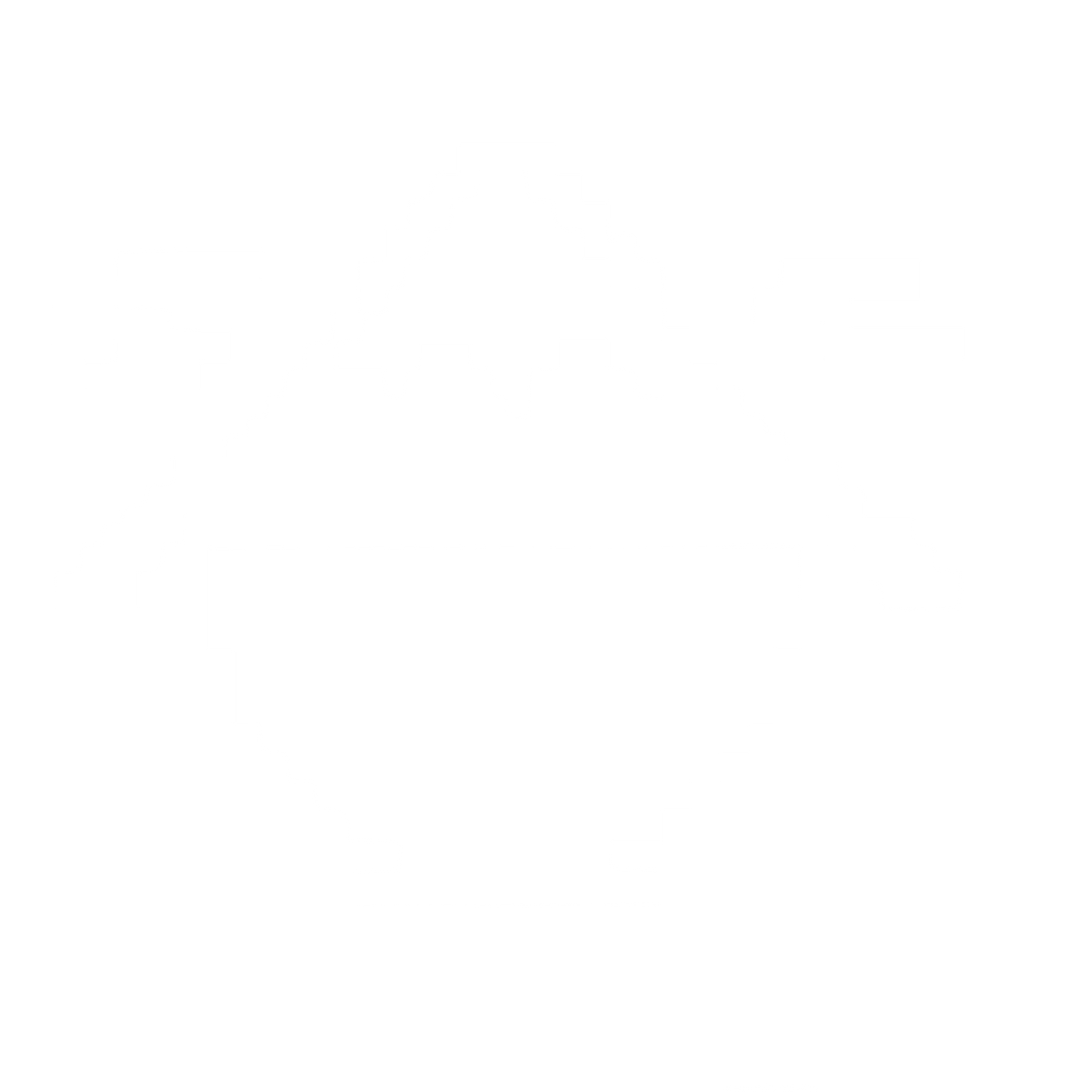 Pixel Matcha Bowl Logo #ffffff